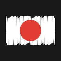 ilustração vetorial de bandeira do japão vetor