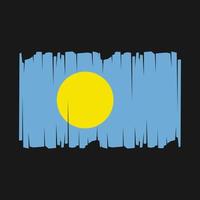 Palau bandeira vetor ilustração