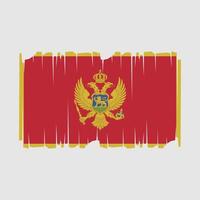 Montenegro bandeira vetor ilustração