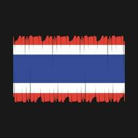 Tailândia bandeira vetor ilustração