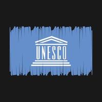 unesco bandeira vetor ilustração