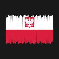 ilustração vetorial de bandeira da polônia vetor