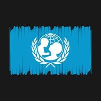 unicef bandeira vetor ilustração