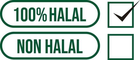 halal logotipo vetor crachá imagem ilustrações