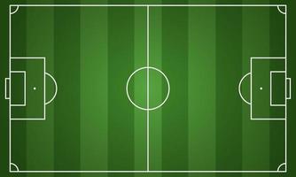 abstrato realista vetor fundo do futebol campo dentro verde cor com linear branco linha marcações.