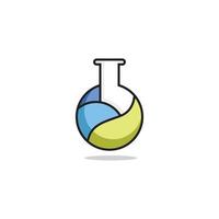 logotipo do laboratório de ícone para vetor de saúde medial