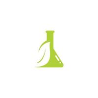 design de logotipo do laboratório da natureza, ícone do vetor