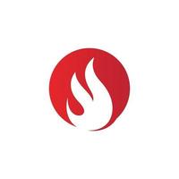 ícone de vetor de logotipo de chama de fogo, ícone de design de ilustração