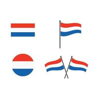 Holanda bandeira vetor ilustração Projeto