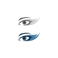 vetor de logotipo de olho de beleza de luxo