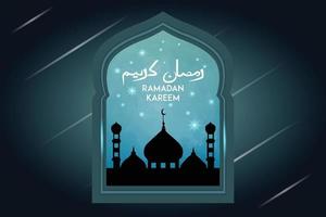 Ramadã kareem fundo com decorativo Projeto vetor