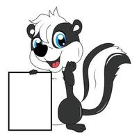 fofa Skunk animal desenho animado ilustração gráfico vetor