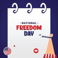 dia da liberdade nacional vetor