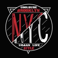Novo york, nyc texto modelo, logotipo vetor Projeto