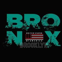 bronx texto modelo, logotipo vetor Projeto