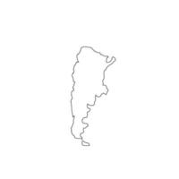 Argentina mapa ícone vetor