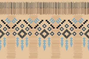 étnico ikat tecido padronizar geométrico estilo.africano ikat bordado étnico oriental padronizar Castanho creme fundo. resumo,vetor,illustration.for textura,vestuário,embrulho,decoração,tapete. vetor