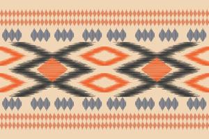 étnico ikat tecido padronizar geométrico estilo.africano ikat bordado étnico oriental padronizar Castanho creme fundo. resumo,vetor,illustration.for textura,vestuário,embrulho,decoração,tapete. vetor