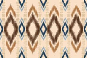 étnico ikat tecido padronizar geométrico estilo.africano ikat bordado étnico oriental padronizar Castanho creme fundo. resumo,vetor,illustration.for textura,vestuário,embrulho,decoração,tapete. vetor