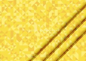 triângulos de tom amarelo abstrato padrão textura de fundo sem emenda. vetor