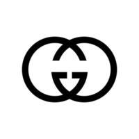 gucci logotipo. editorial vetor ilustração