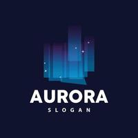 aurora logotipo, luz onda vetor, natureza panorama projeto, produtos marca modelo ilustração ícone vetor