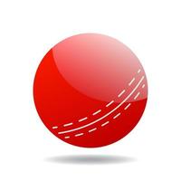 Grilo bola lustroso vermelho isolado vetor ícone ilustração