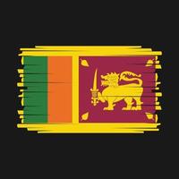 vetor da bandeira sri lanka