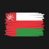 vetor de bandeira de Omã