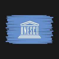 unesco bandeira vetor