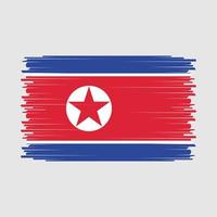 vetor de bandeira da coreia do norte