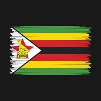 vetor da bandeira do zimbabwe