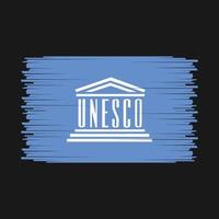 unesco bandeira vetor