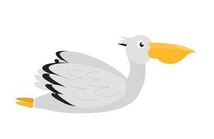 pelicano pássaro ilustração. pelicano personagem vetor
