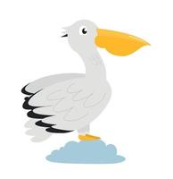 pelicano pássaro ilustração. pelicano personagem vetor