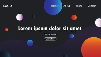 fundo moderno com representação do espaço sideral com planetas coloridos vetor