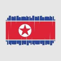 vetor de bandeira da coreia do norte