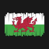 vetor bandeira wales