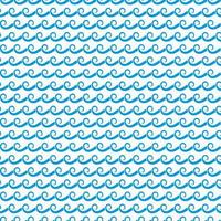 padrão sem emenda de ondas azuis do mar e oceano vetor