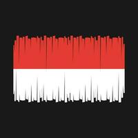 vetor bandeira da indonésia