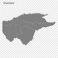 Alto qualidade mapa é uma Estado do Colômbia vetor