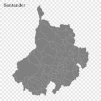 Alto qualidade mapa é uma Estado do Colômbia vetor