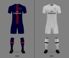 futebol kit , camisa modelo vetor