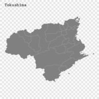 Alto qualidade mapa prefeitura do Japão vetor