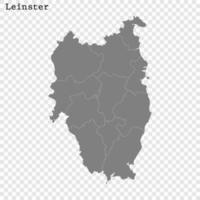 Alto qualidade mapa do ulster é uma província do Irlanda vetor