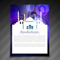 fundo de brochura ramadan vetor