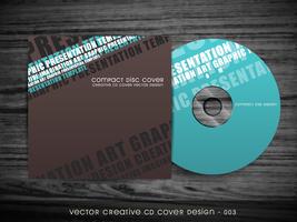 design moderno de capa de cd vetor