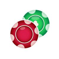pôquer salgadinhos brilhante ícone vetor Projeto modelos
