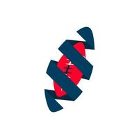 emblema de design de modelo de logotipo de esporte de futebol americano vetor