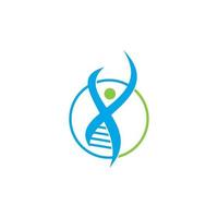 conceito de ícone de ilustração de projeto genético de saúde vetor